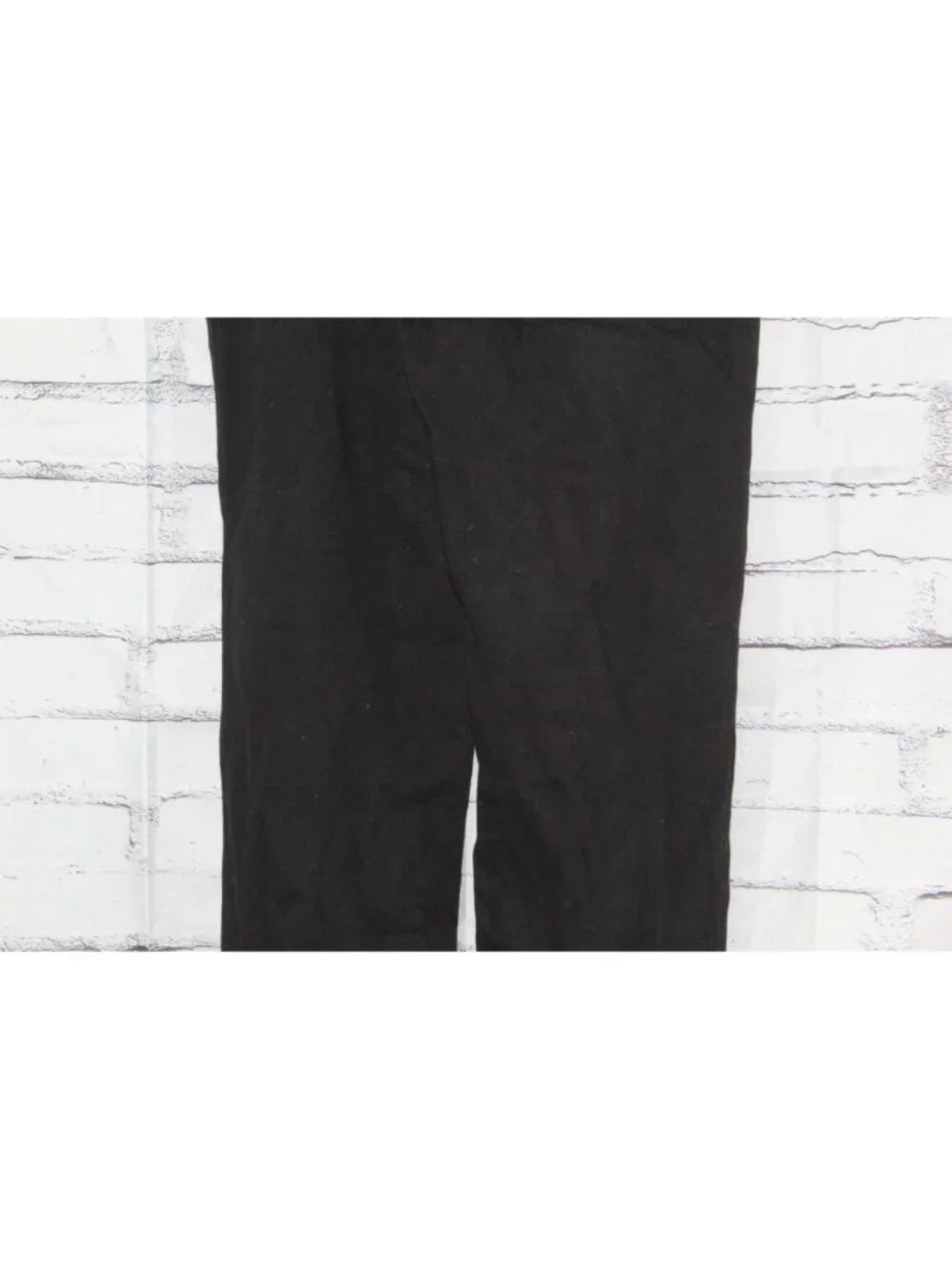 LL Bean Perfect Fit Pants Denim Straight Leg Black Size Medium